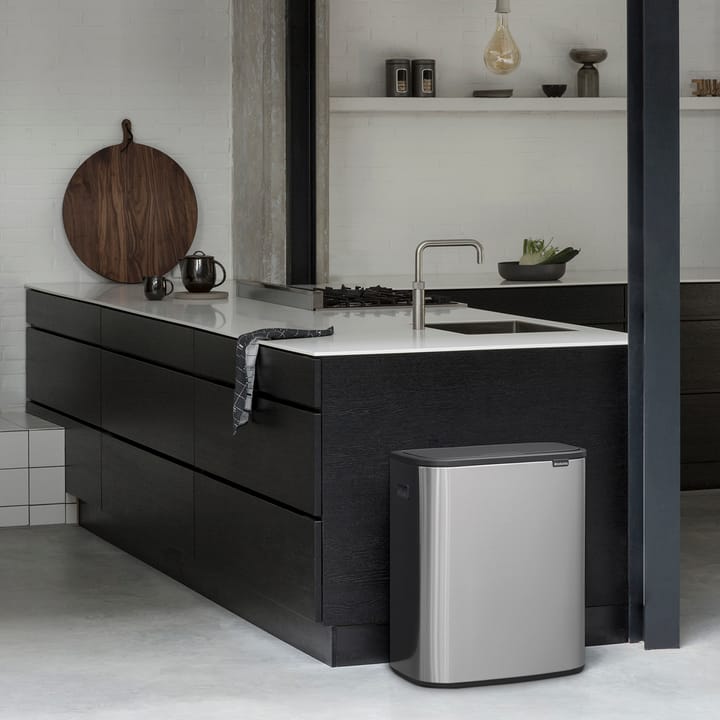 Bo touch bin 2x30 L, Mattborstat stål Brabantia