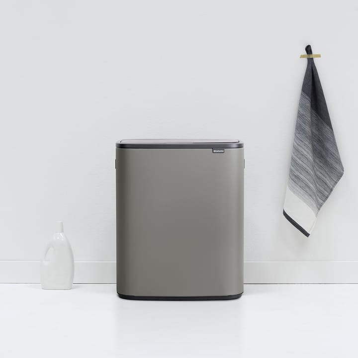 Bo touch bin 2x30 L, Mineral concrete grey Brabantia