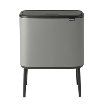 Brabantia Bo touch bin 3×11 liter Mineral concrete grey