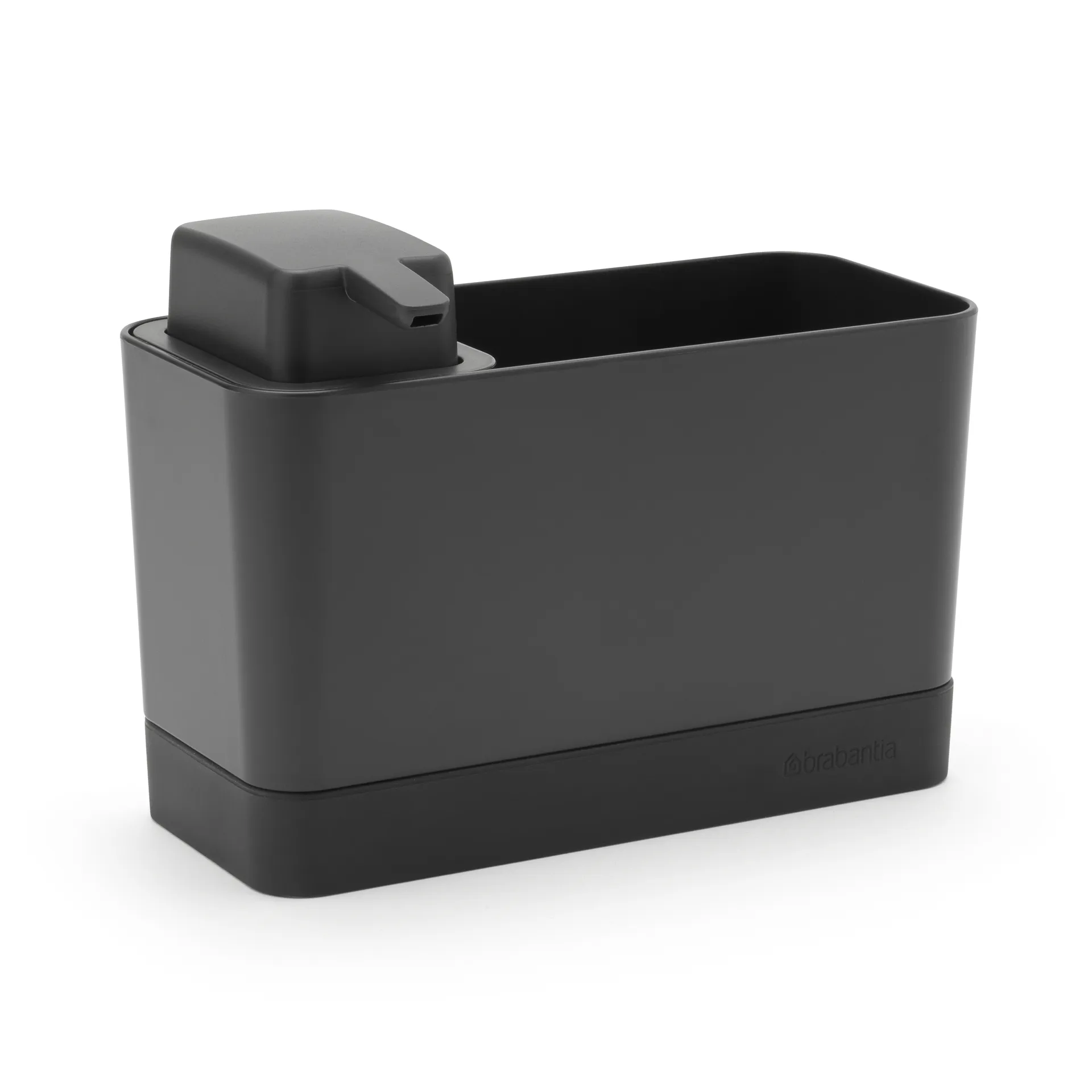 Brabantia diskbänksorganiserare med tvålpump, Mörkgrå Brabantia