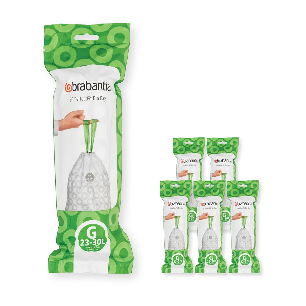 Brabantia Brabantia PerfectFit avfallspåse 120 påsar Modell G 23-30 L