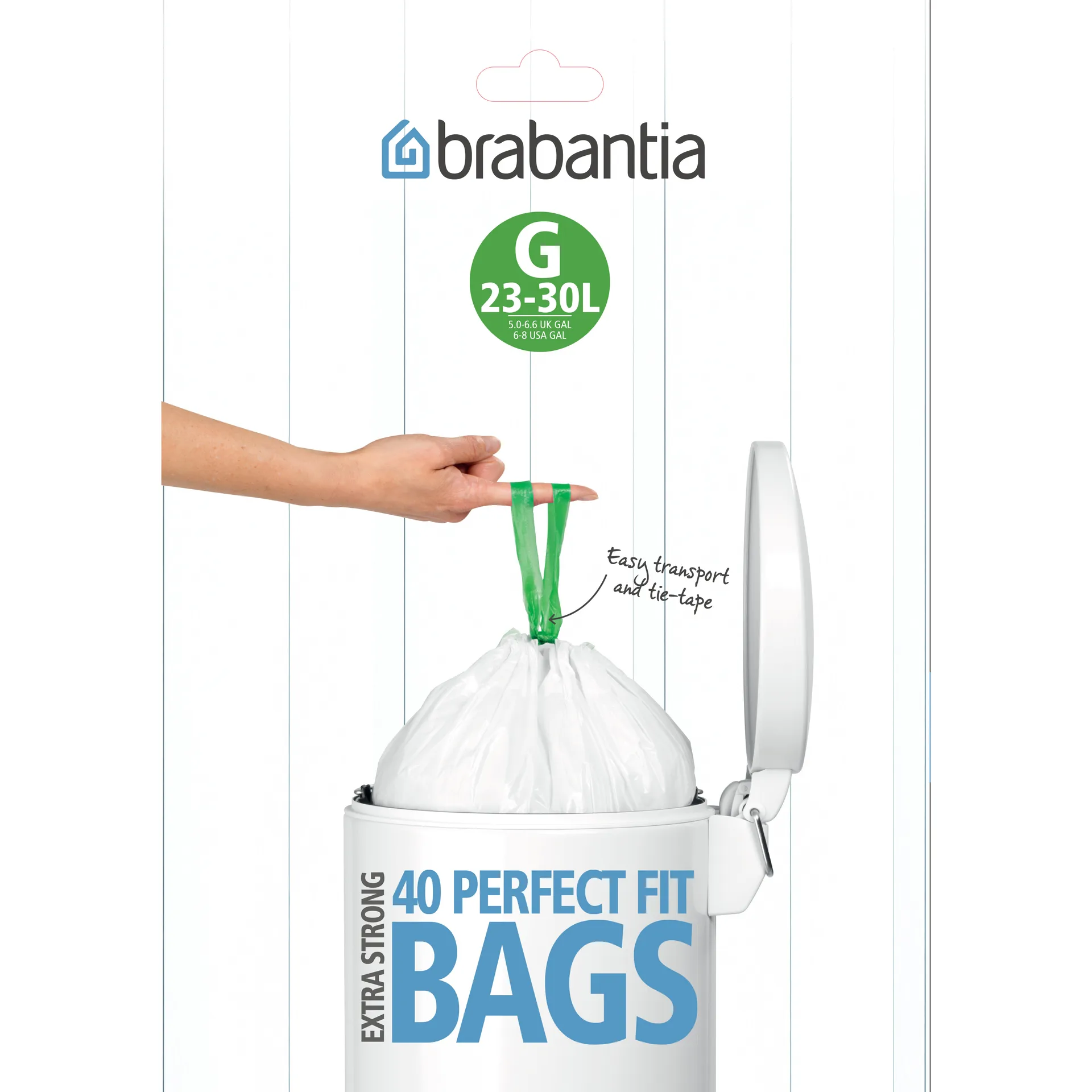 Brabantia PerfectFit avfallspåse, 23-30 liter Brabantia