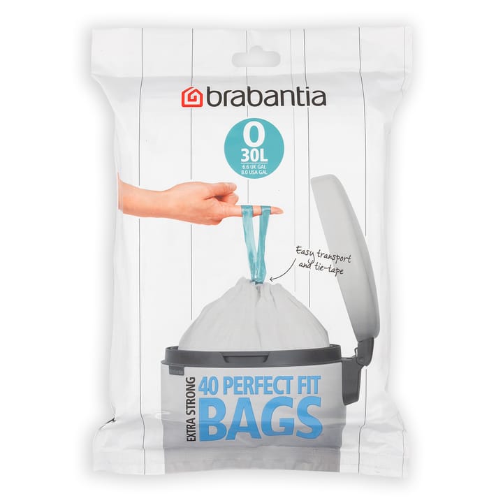 Brabantia PerfectFit avfallspåse, 30 liter | O 40 st Brabantia