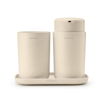 Läs mer om Brabantia Brabantia ReNew handfatsset 3 delar Soft Beige