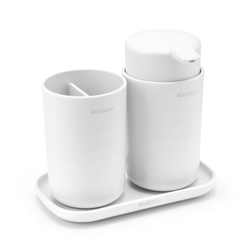 Läs mer om Brabantia Brabantia ReNew handfatsset 3 delar Vit