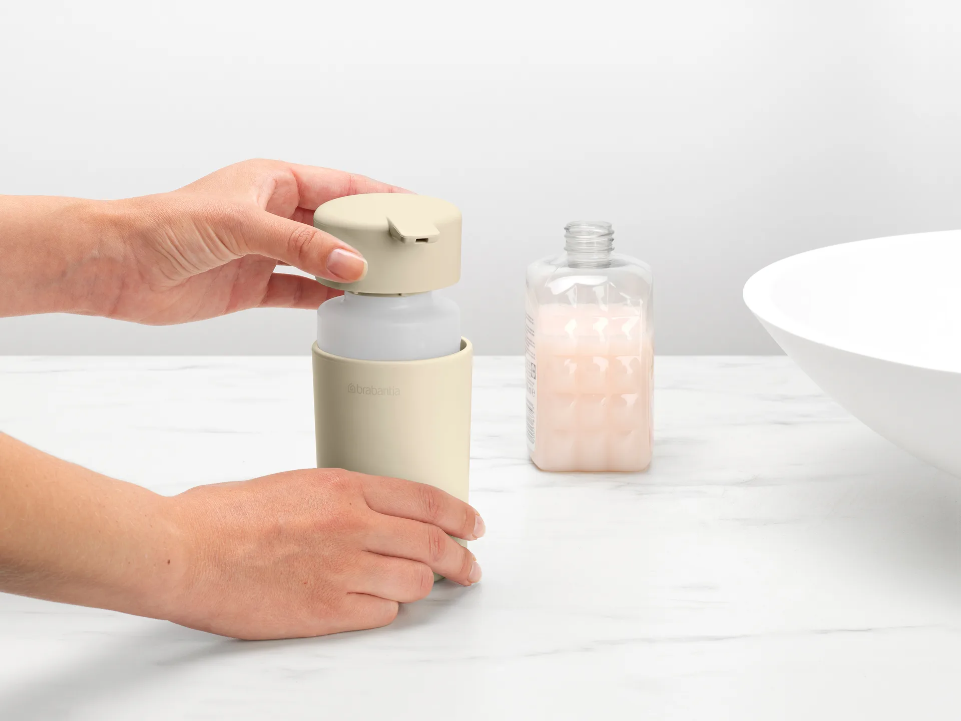 Brabantia Renew tvålpump 14 cm, Soft Beige Brabantia
