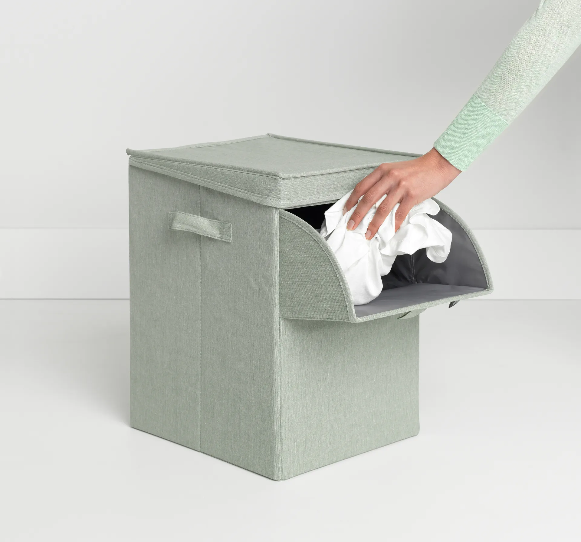 Brabantia stapelbar tvättkorg 35 liter, Grön Brabantia