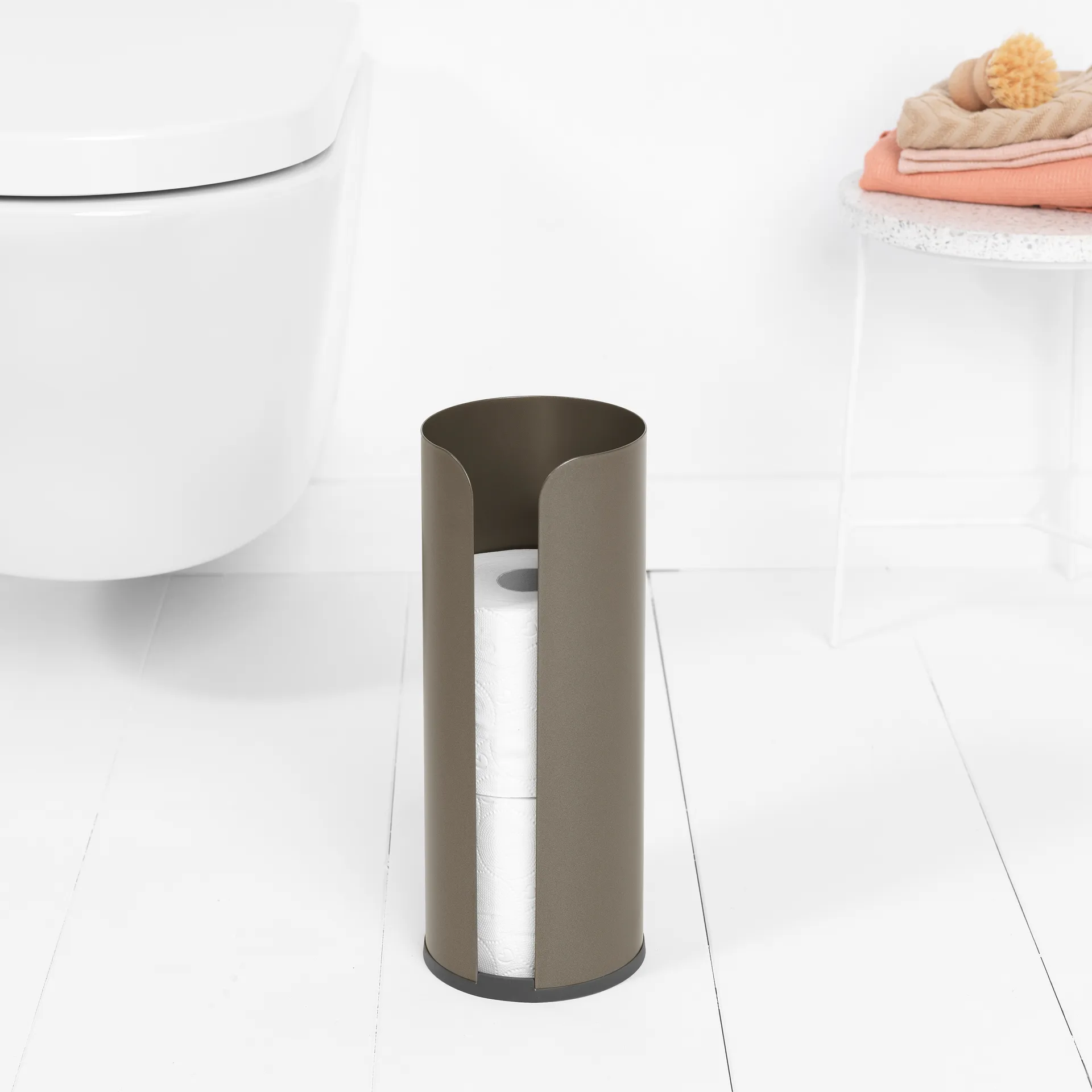 Brabantia toalettpappershållare för 3 rullar, Platinum Brabantia