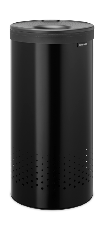Läs mer om Brabantia Brabantia tvättkorg plastlock 35 L Mattsvartt