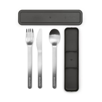 Läs mer om Brabantia Make & Take bestickset 3 delar Mörkgrå