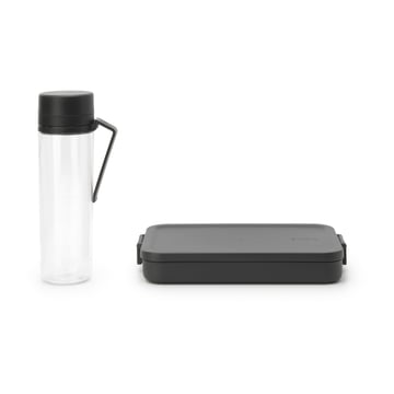 Läs mer om Brabantia Make & Take break lunchset 2 delar Mörkgrå