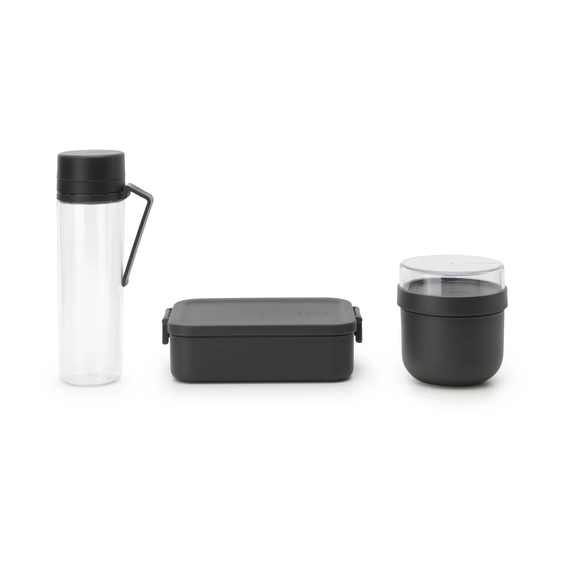 Make & Take frukost och lunch Set 3 delar, Mörkgrå Brabantia