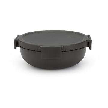 Läs mer om Brabantia Make & Take salladsskål, 1,3 L Mörkgrå