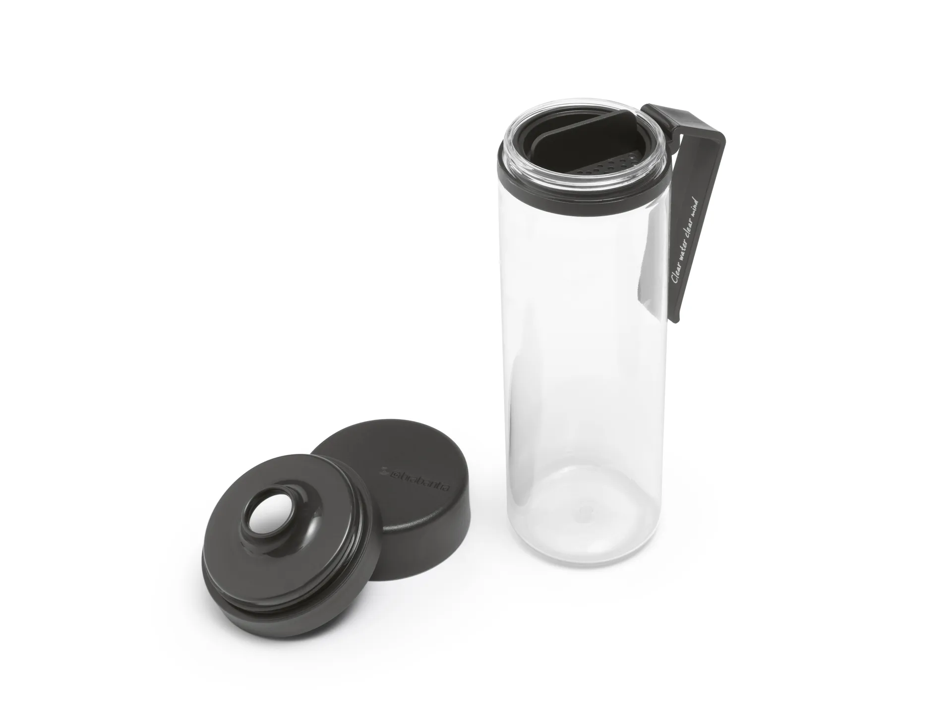 Make & Take vattenflaska med sil 0,5 L, Mörkgrå Brabantia