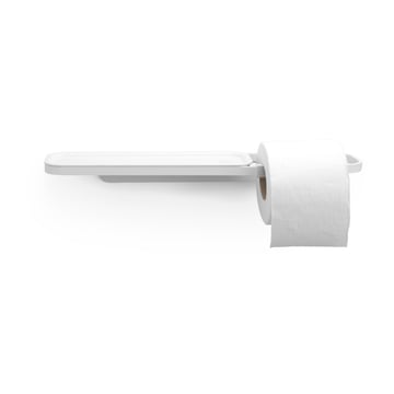 Läs mer om Brabantia MindSet Toalettpappershållare med Hylla Mineral Fresh White