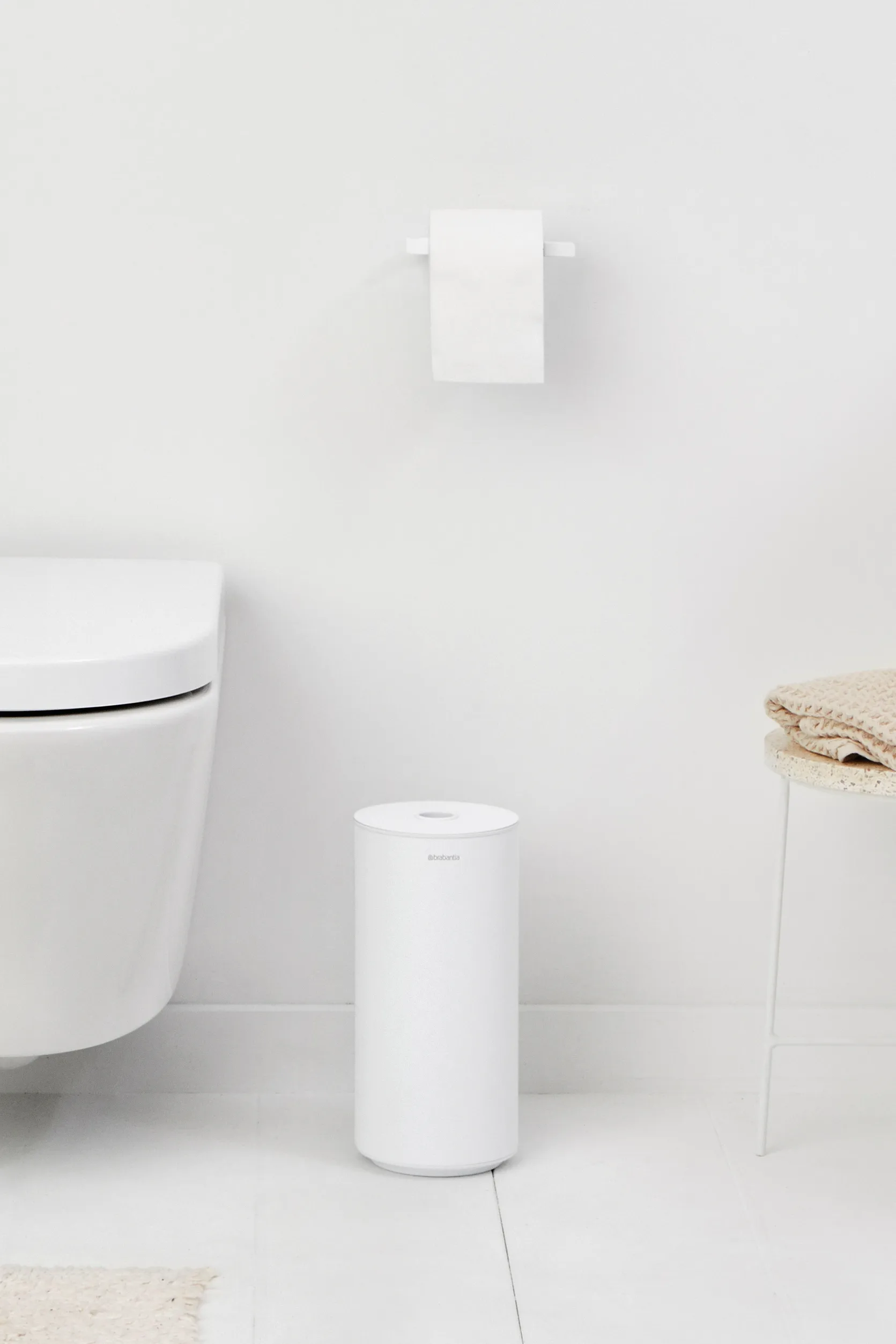 MindSet Toalettrullebehållare, Mineral Fresh White Brabantia