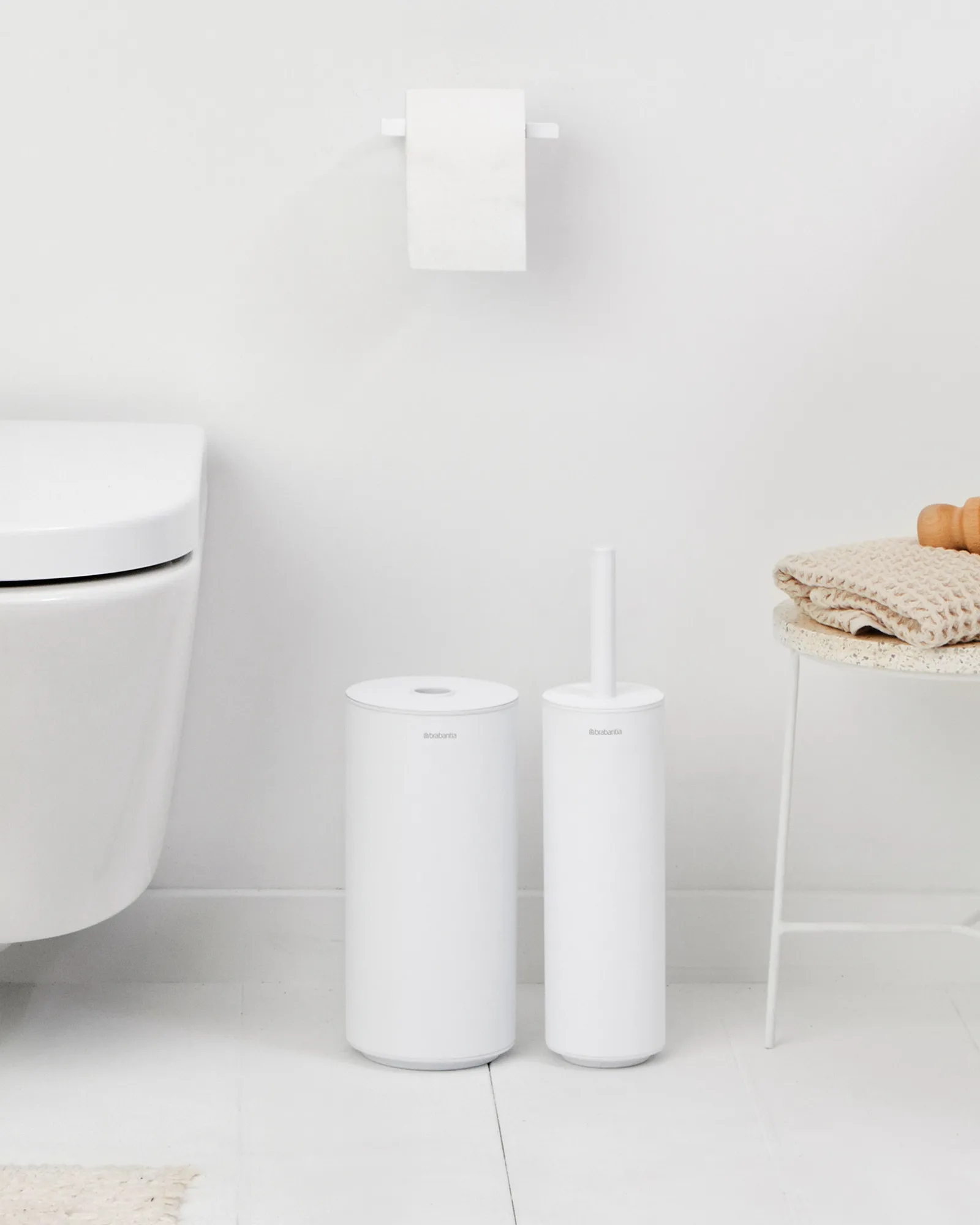 Mindset Toalettset 3 delar, Mineral Fresh White Brabantia