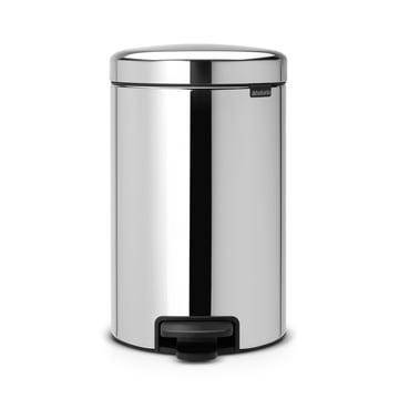Läs mer om Brabantia New Icon pedalhink 12 liter brilliant steel