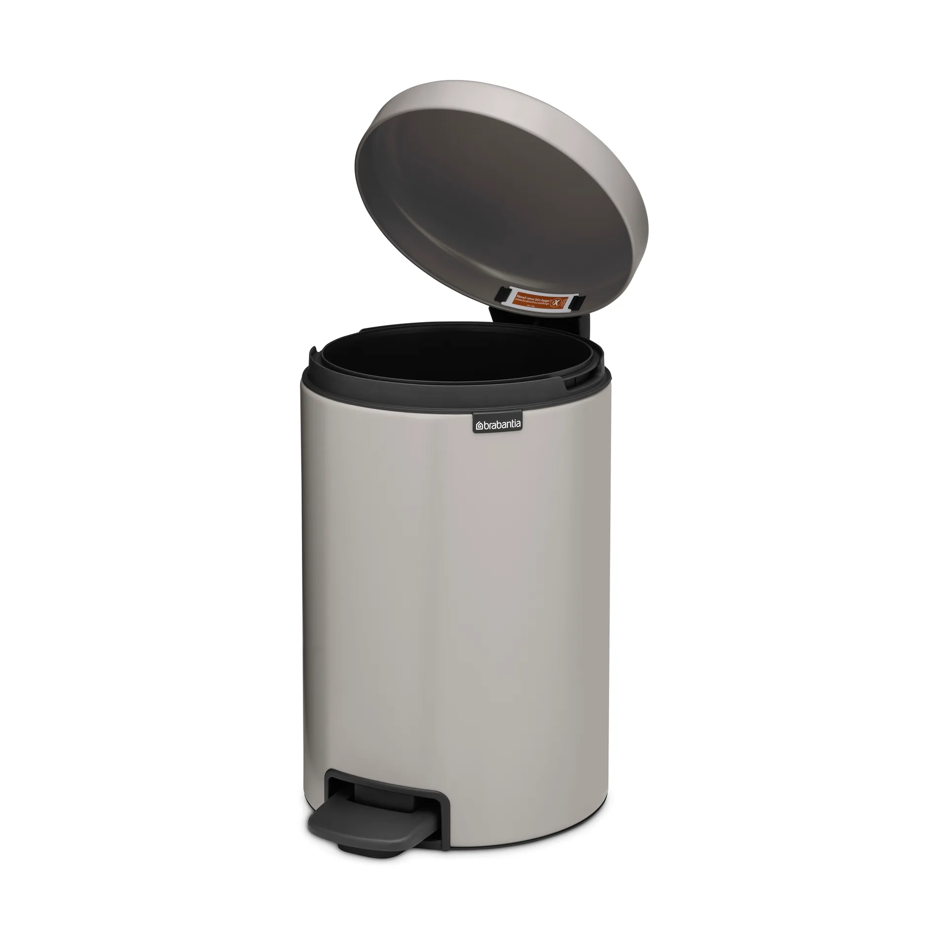 New Icon pedalhink 12 liter, Soft grey Brabantia