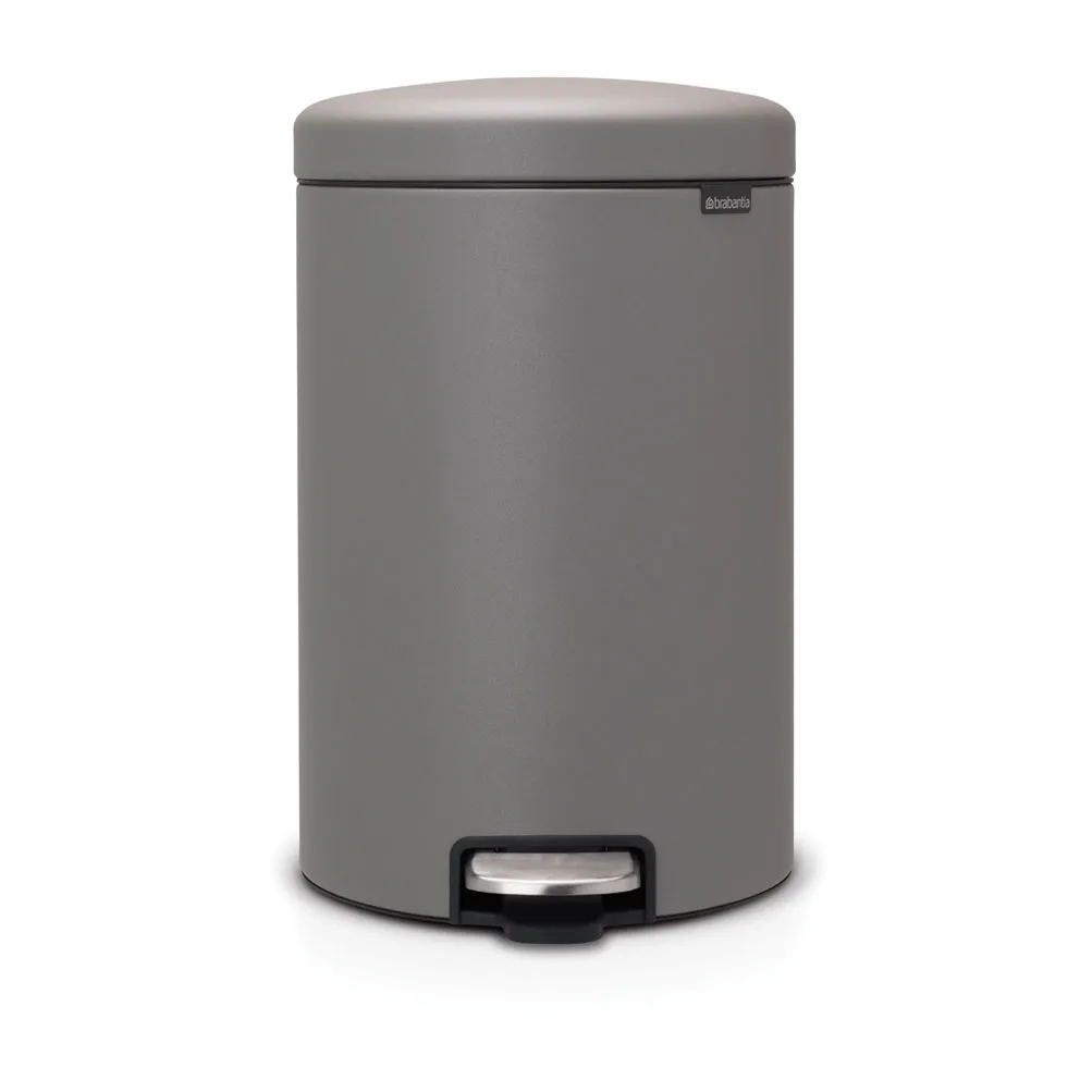 Produktfoto för Brabantia New Icon pedalhink 20 liter Mineral concrete grey