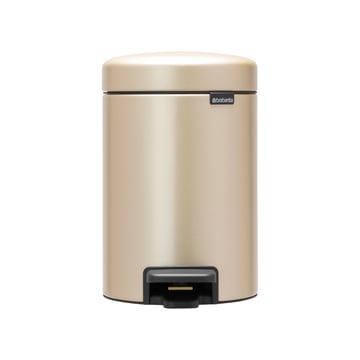 Läs mer om Brabantia New Icon pedalhink 3 liter Metallic Gold