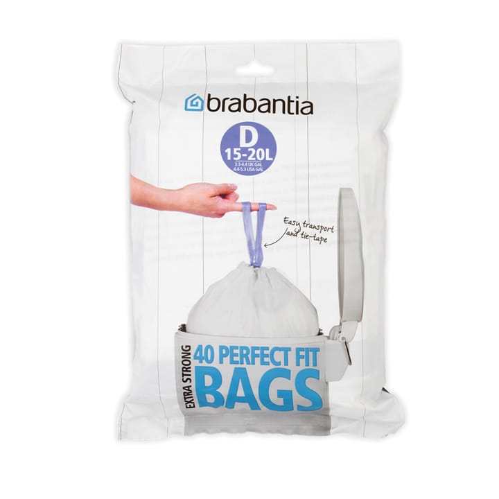 PerfectFit avfallspåsar D (40 st påsar per förpackning), 15-20 l Brabantia