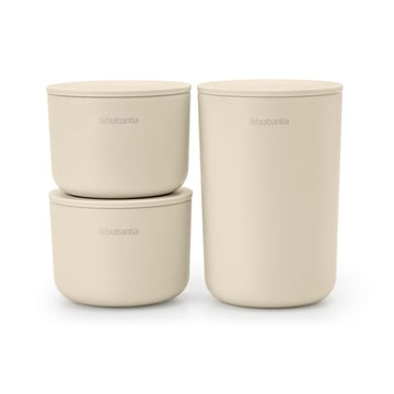 Läs mer om Brabantia ReNew förvaringsburkar 3-pack Soft Beige