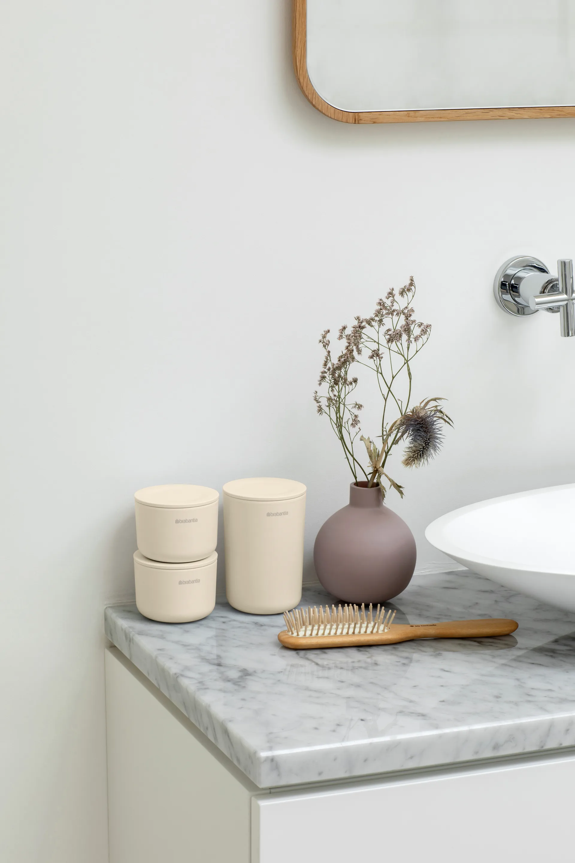 ReNew förvaringsburkar 3-pack, Soft Beige Brabantia