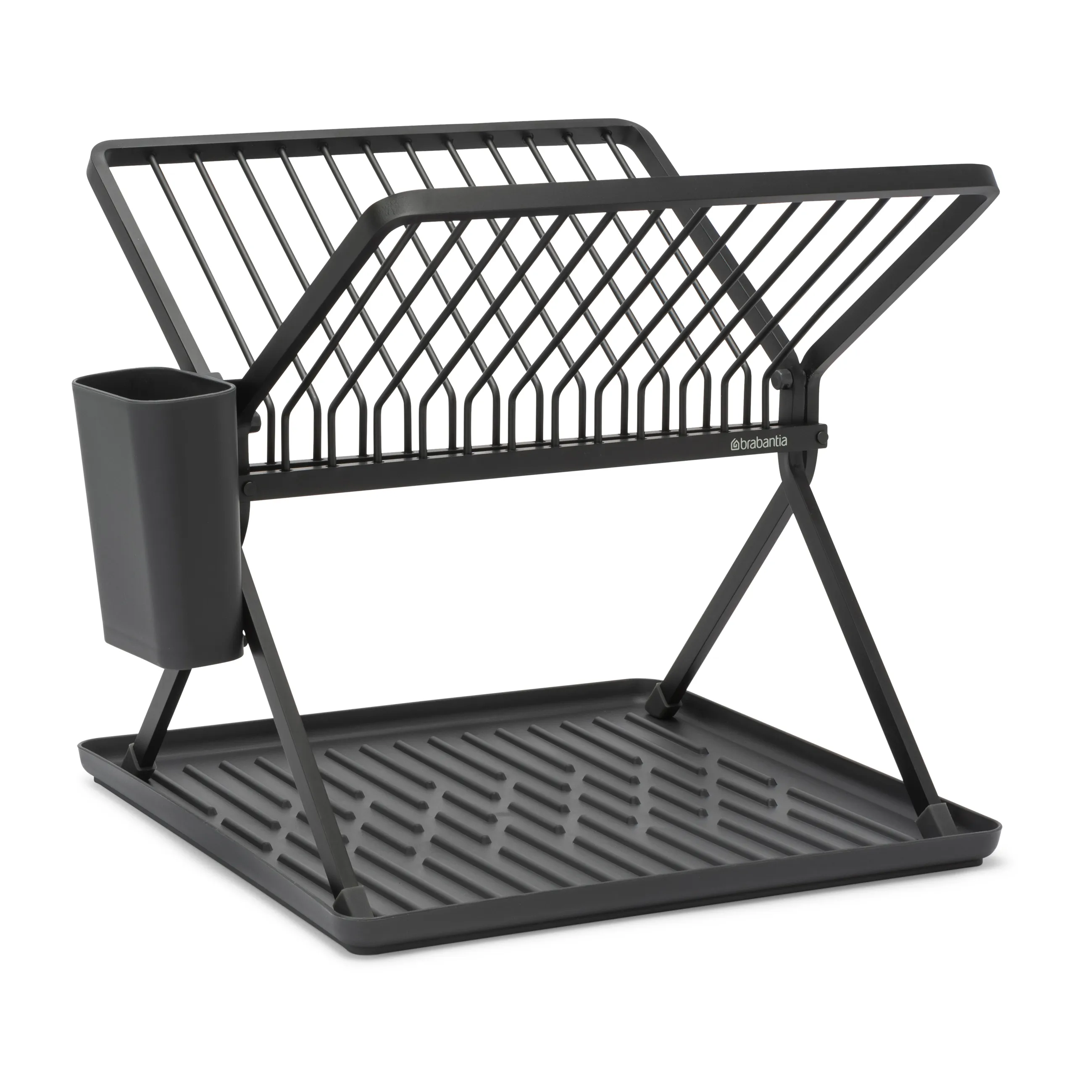 Brabantia Sinkside hopfällbart diskställ 37 cm, Mörkgrå
