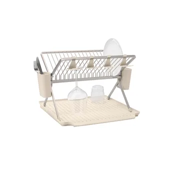 Sinkside hopfällbart diskställ 51 cm - Soft Beige - Brabantia