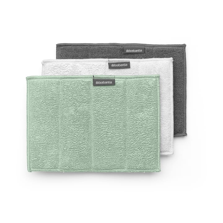 Sinkside rengöringssvamp mikrofiber 3-pack - Jade green - Brabantia