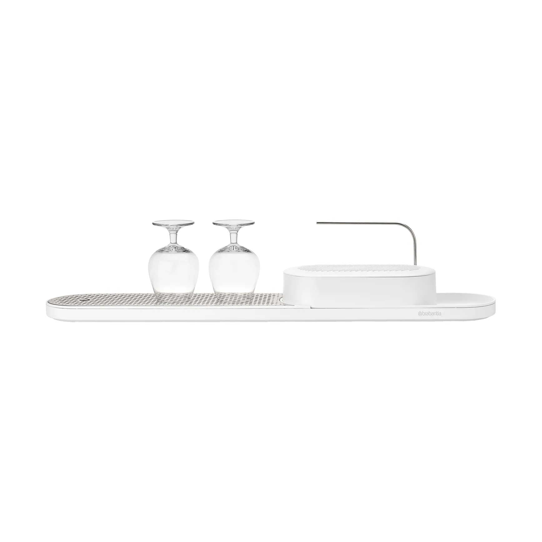 SinkStyle diskbänksorganiserare set 2 delar, Mineral Fresh White Brabantia