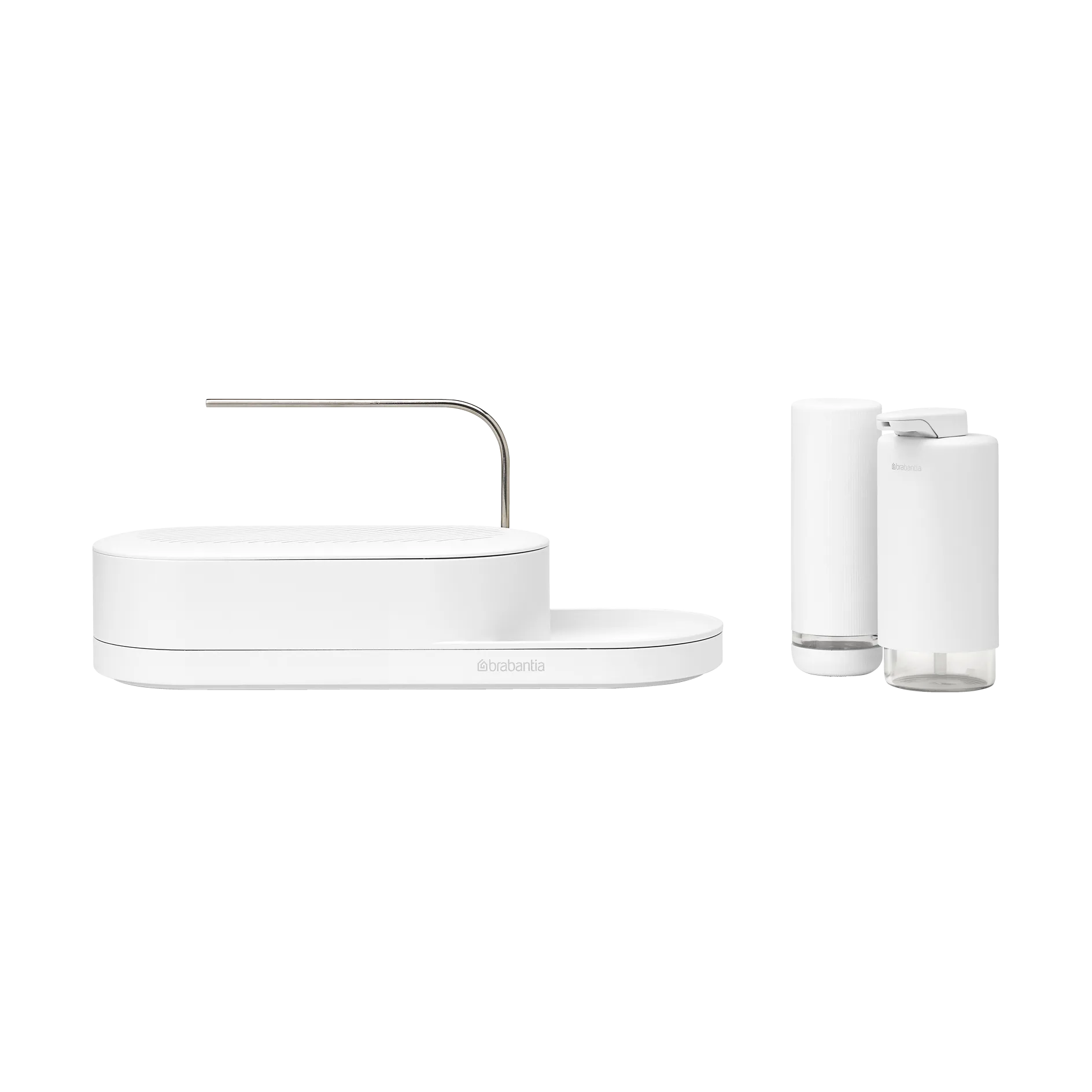 SinkStyle diskbänksorganiserare set 3 delar, Mineral Fresh White Brabantia
