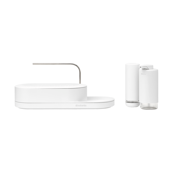 SinkStyle diskbänksorganiserare set 3 delar, Mineral Fresh White Brabantia