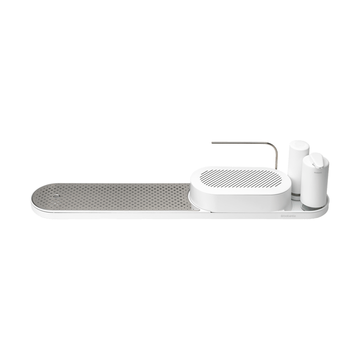 SinkStyle diskbänksorganiserare set 4 delar, Mineral Fresh White Brabantia