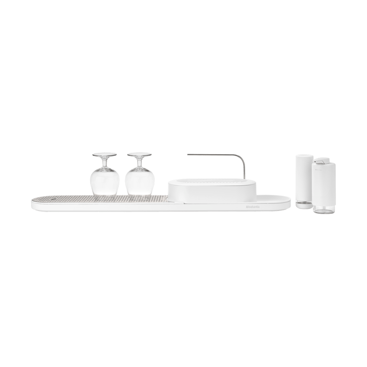 SinkStyle diskbänksorganiserare set 4 delar, Mineral Fresh White Brabantia