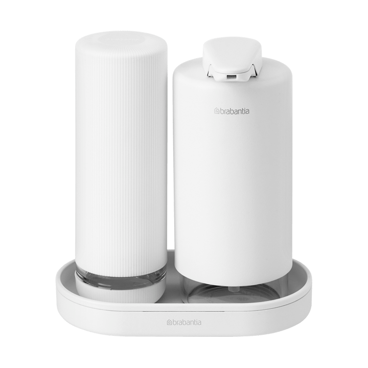 SinkStyle tvålpump/diskmedelsdispenser set, Mineral Fresh White Brabantia