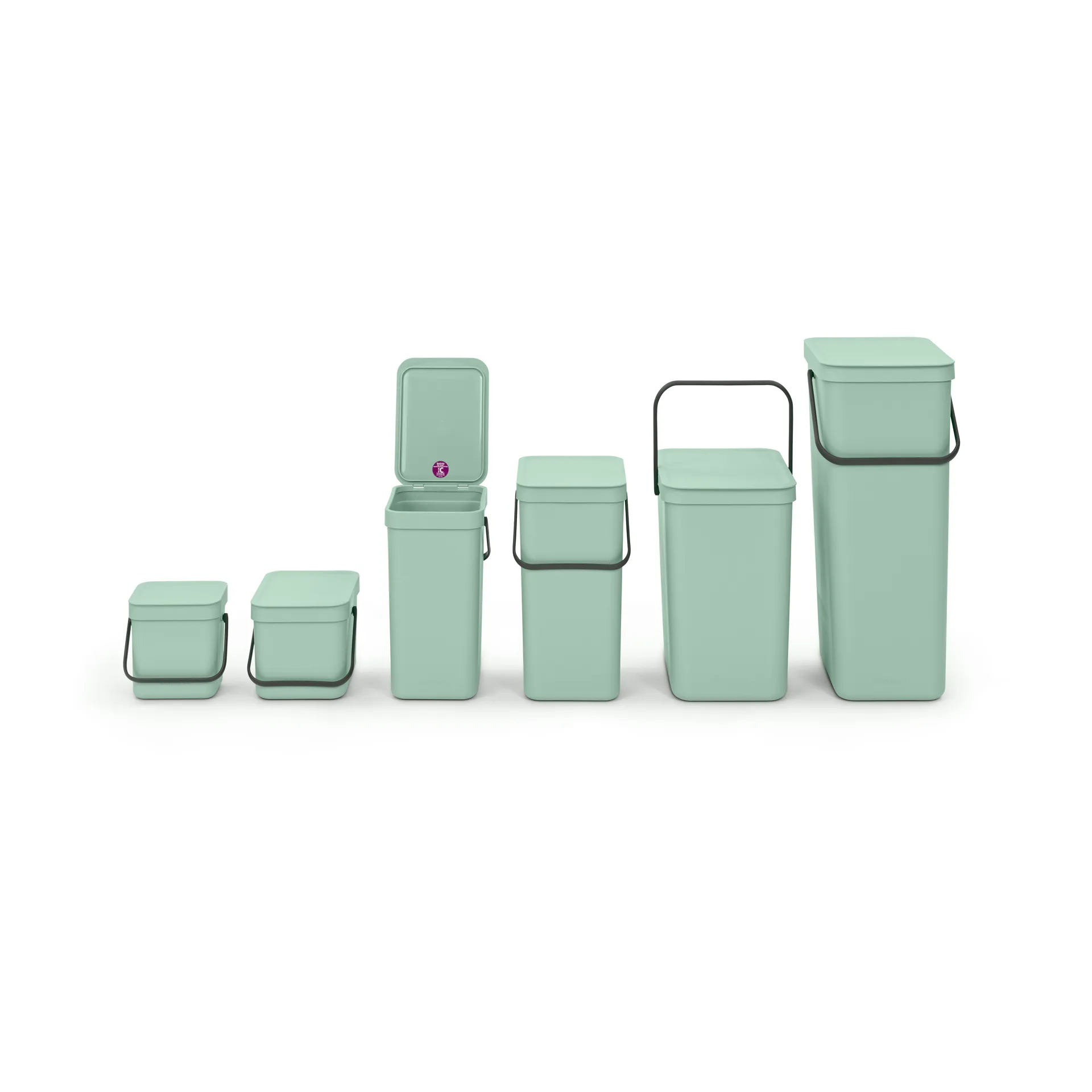 Sort & Go avfallshink 3 L, Jade green Brabantia