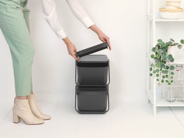 Sort & Go Stapelbar avfallshink 20 L - Grå - Brabantia