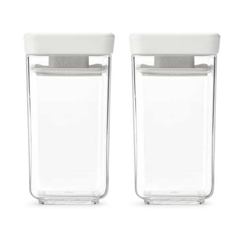 TASTY+ stapelbar burk 2-pack 0,15 L - Ljusgrå - Brabantia