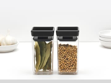 TASTY+ stapelbar burk 2-pack 0,15 L - Mörkgrå - Brabantia