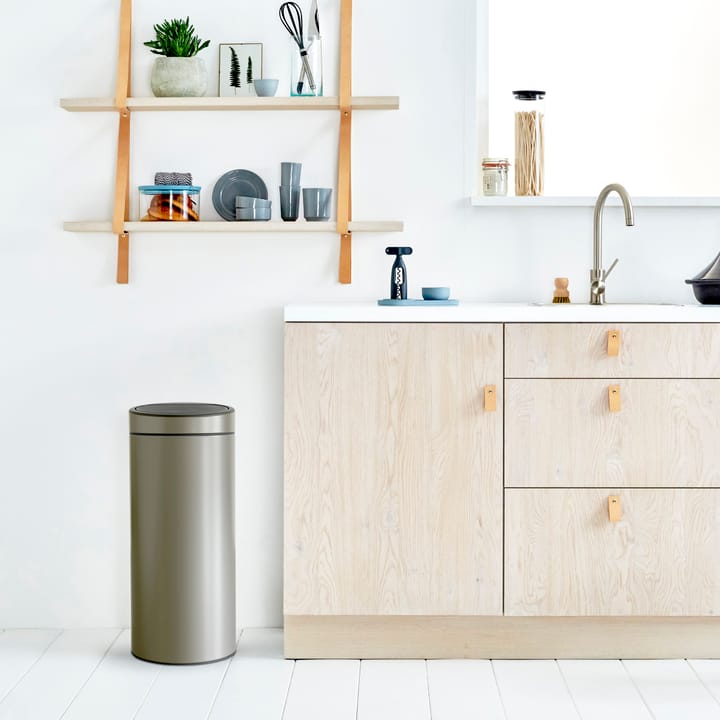 Touch Bin soptunna 30 liter, platinum (grå) Brabantia