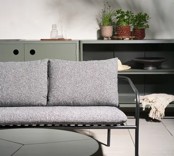 Kelia utekök bänkskåp med diskho - Nordic green, 121x90x64 - Brafab