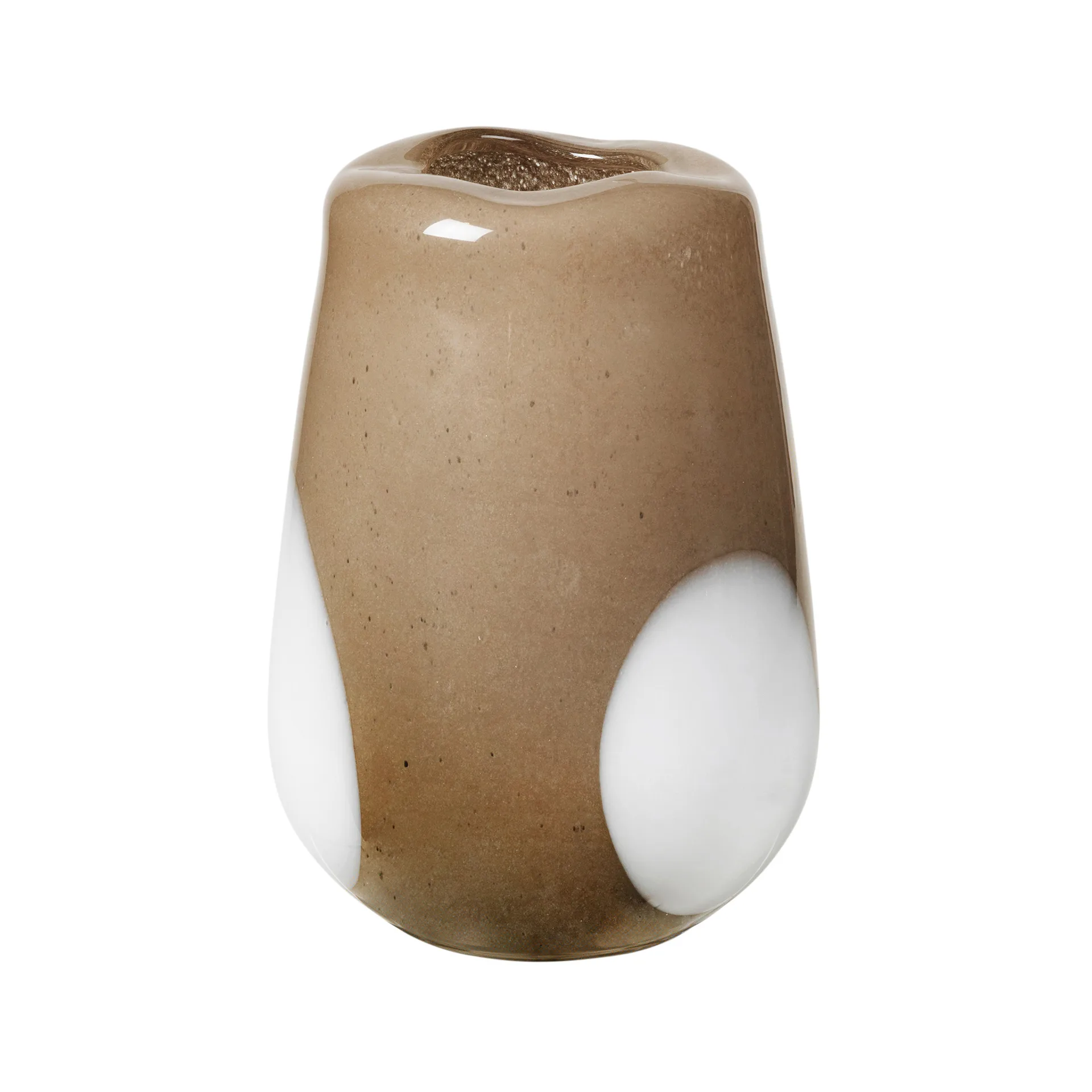 Ada Dot glasvas 26 cm, Simply taupe warm grey Broste Copenhagen