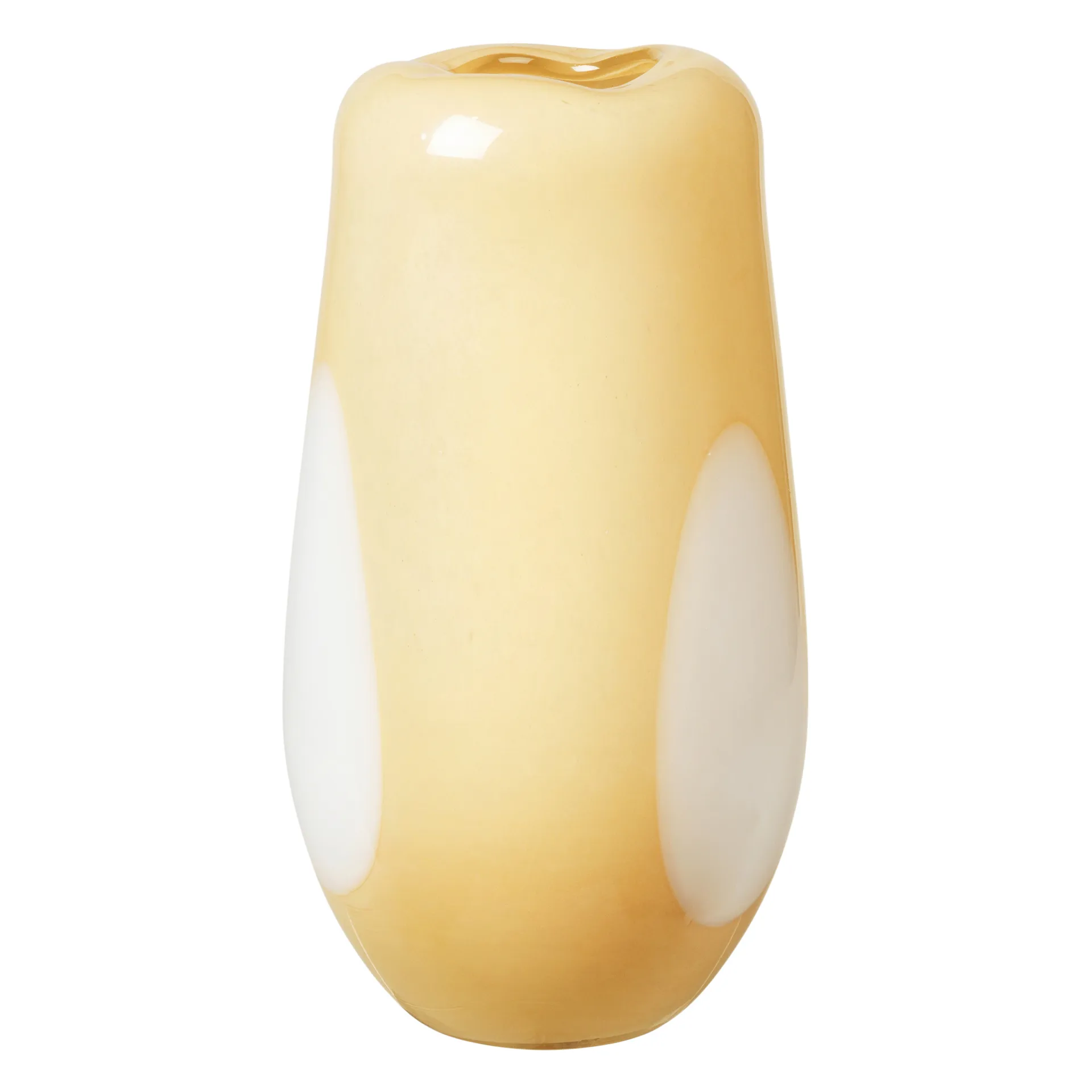 Ada Dot glasvas 37 cm, Golden fleece yellow Broste Copenhagen