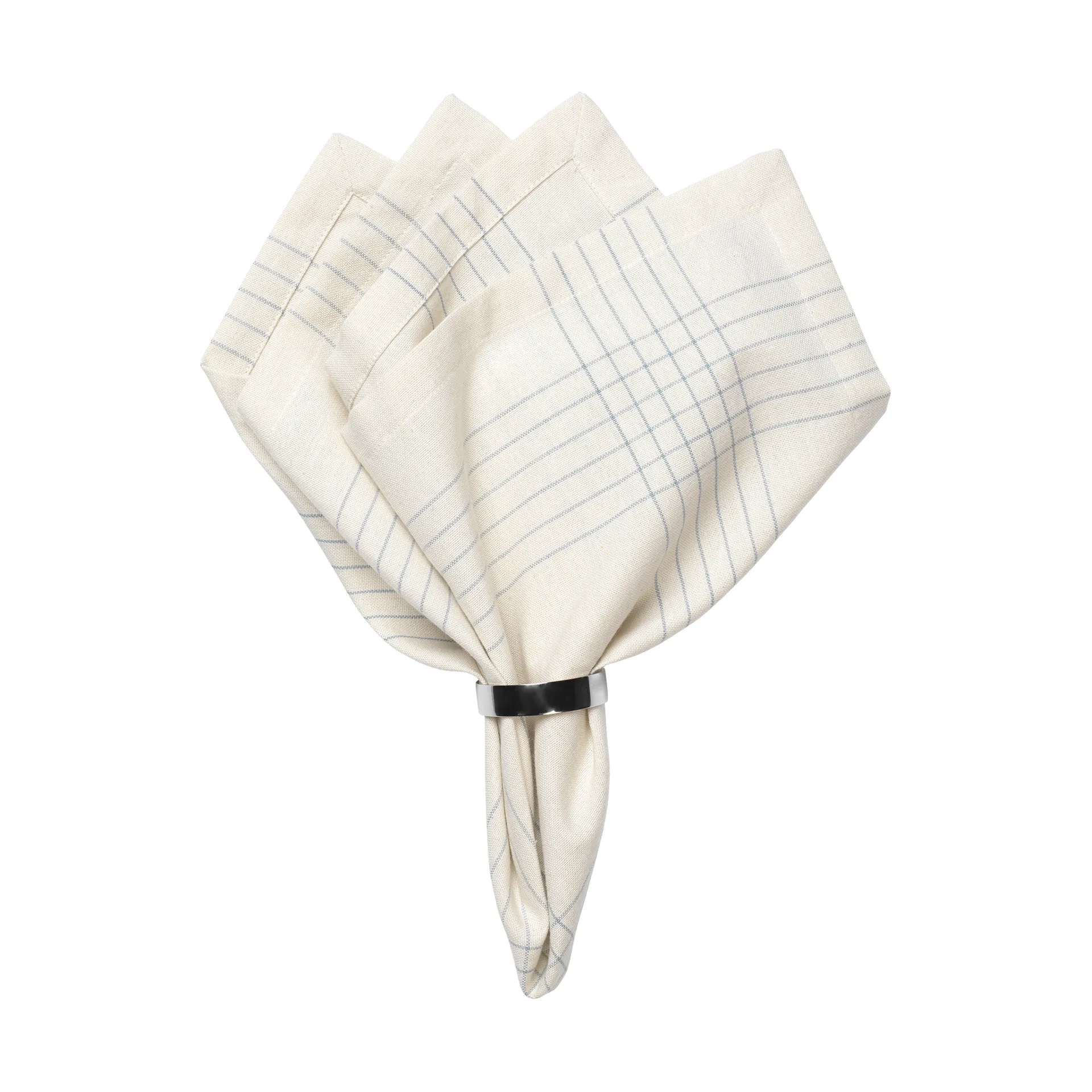 Alice tygservett 45x45 cm, Dusty blue-natural Broste Copenhagen