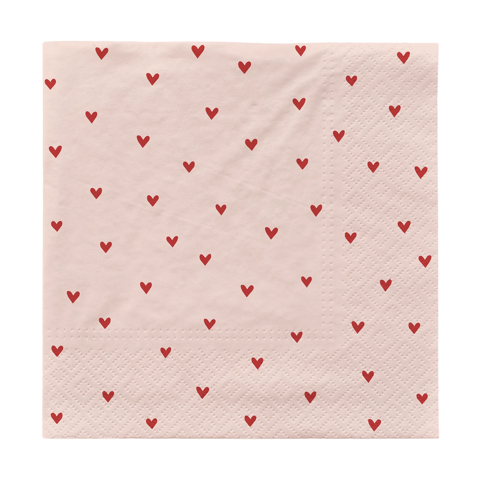 Amor pappersservetter 33x33 cm 20-pack, Soft pink-red Broste Copenhagen