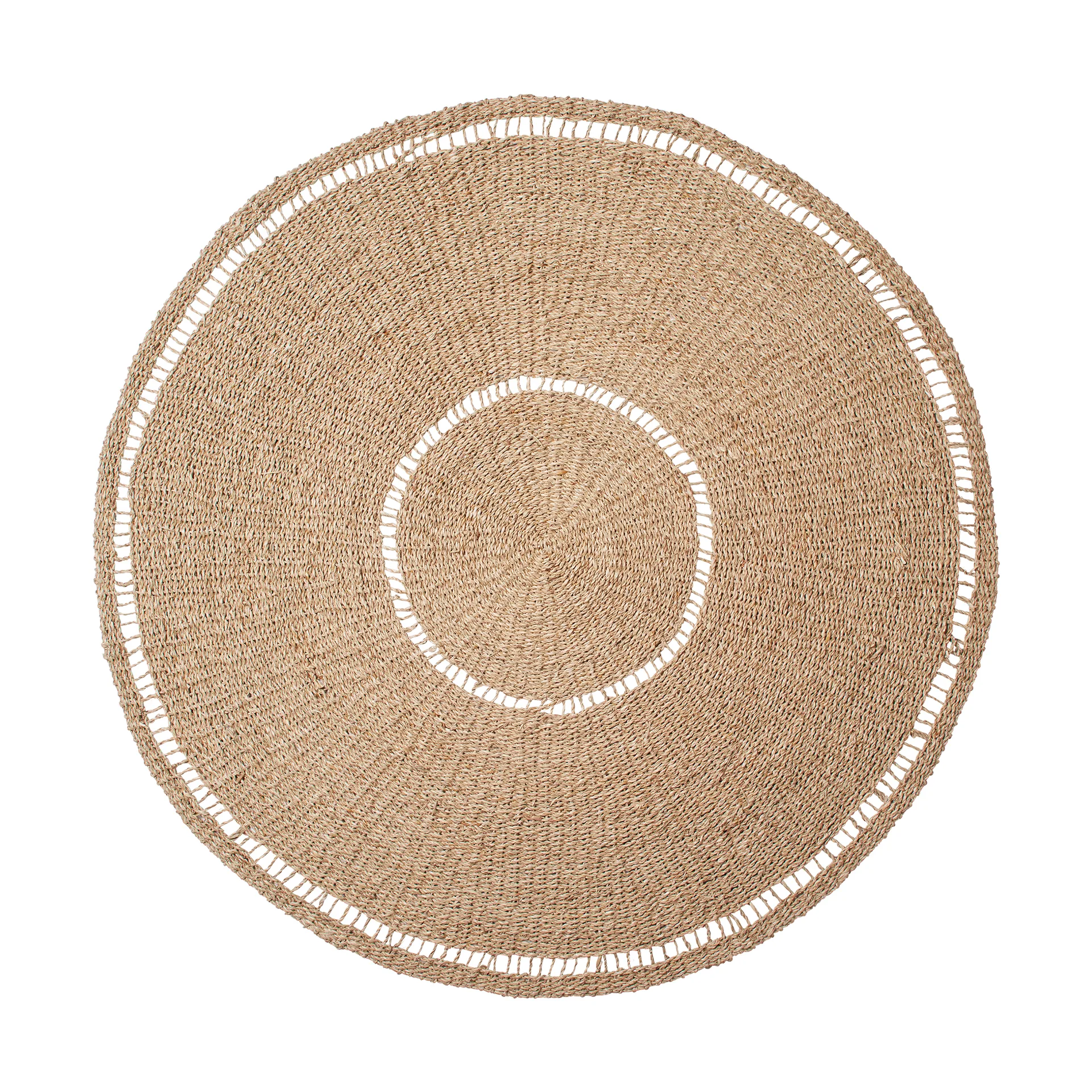 Anina matta sjögräs Ø120 cm, Natural Broste Copenhagen