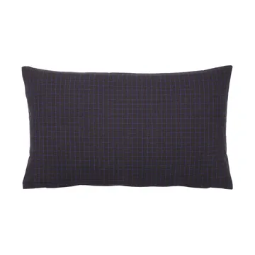 Bodil kuddfodral 30x50 cm - Black-intense blue - Broste Copenhagen