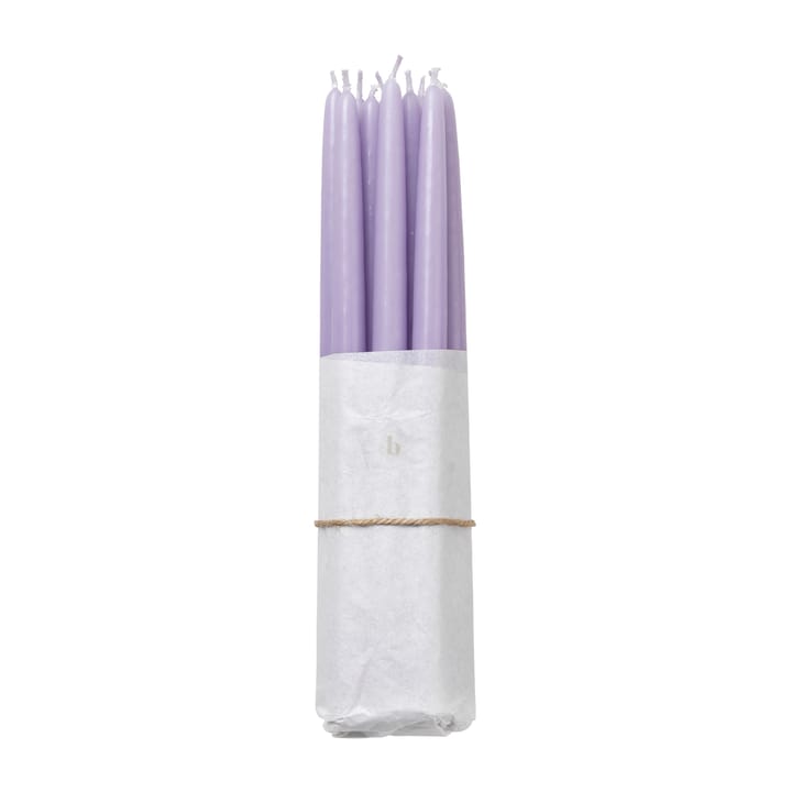 Broste Copenhagen doppade antikljus 10-pack - Orchid light purple - Broste Copenhagen